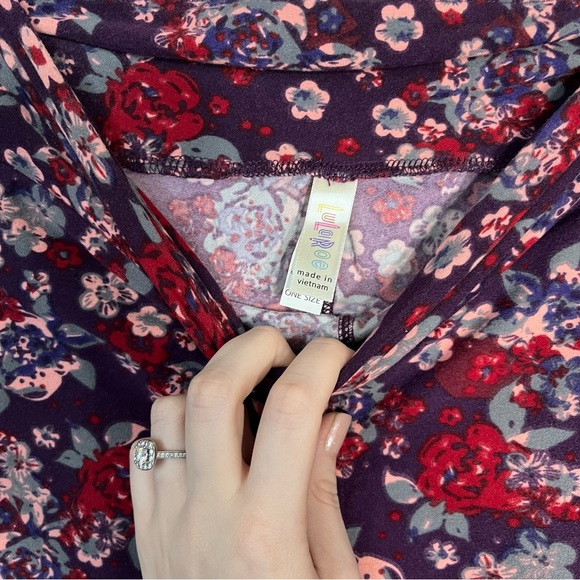 🌼3/$30🌼Lularoe Floral Printed One Size Leggings - Picture 8 of 14